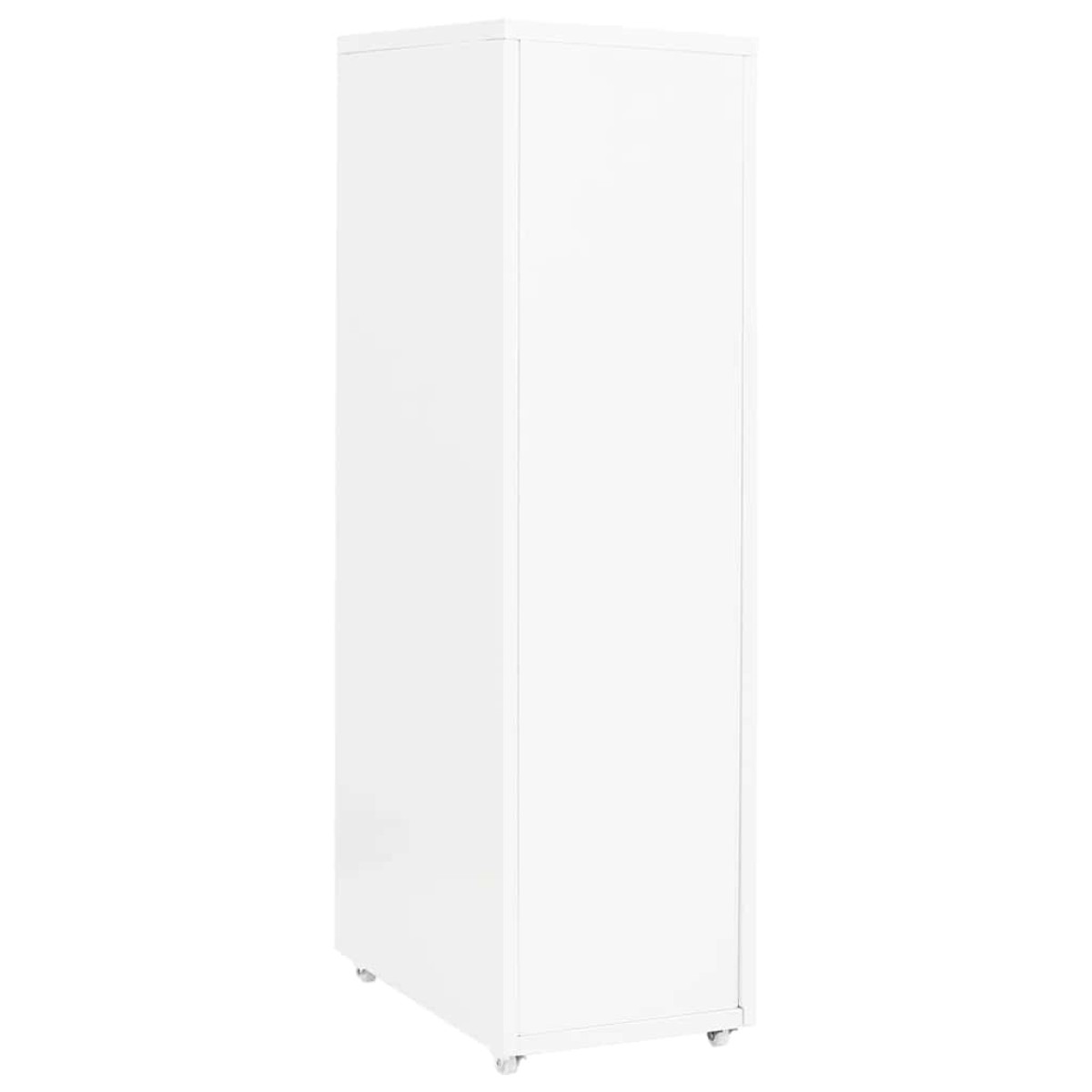 vidaXL Αρχειοθήκη Φορητή Λευκή 28 x 41 x 109 εκ. Μεταλλική