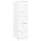 vidaXL Αρχειοθήκη Φορητή Λευκή 28 x 41 x 109 εκ. Μεταλλική