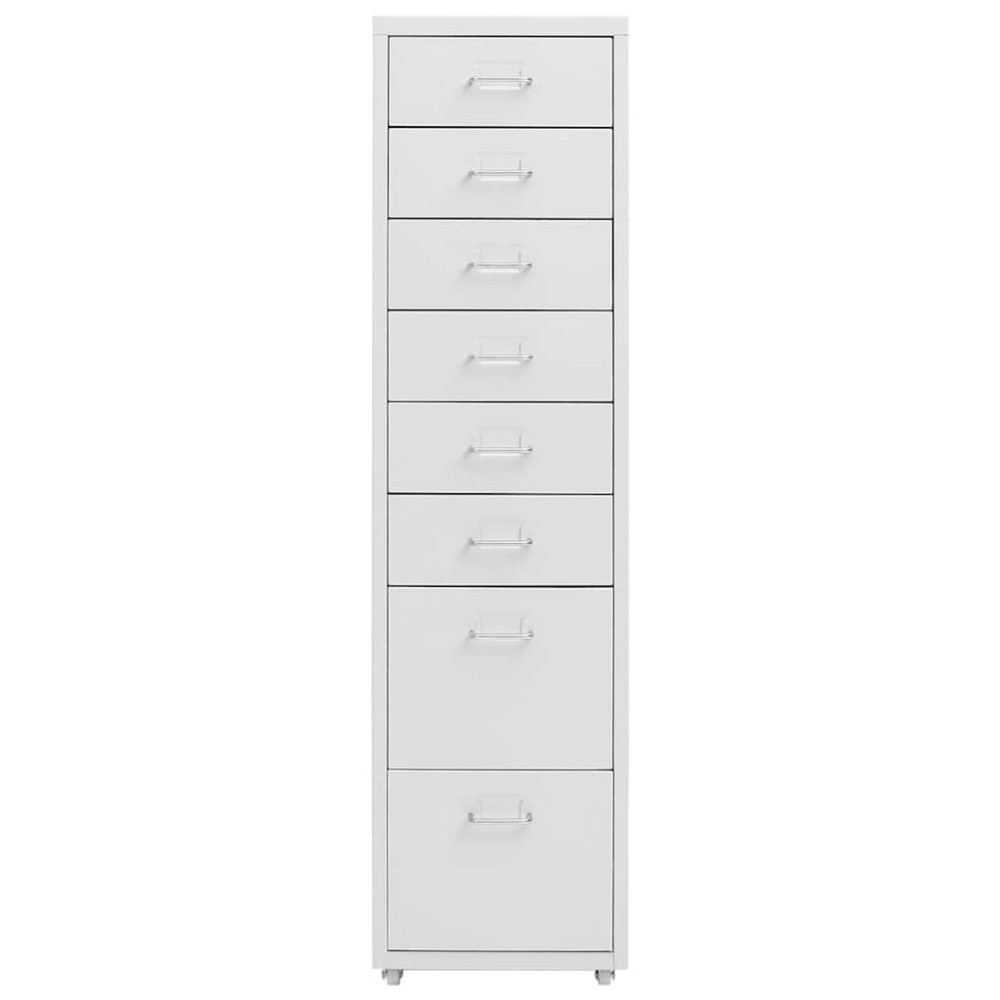 vidaXL Αρχειοθήκη Φορητή Γκρι 28 x 41 x 109 εκ. Μεταλλική