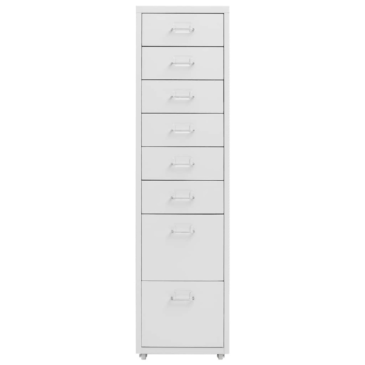 vidaXL Αρχειοθήκη Φορητή Γκρι 28 x 41 x 109 εκ. Μεταλλική