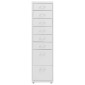 vidaXL Αρχειοθήκη Φορητή Γκρι 28 x 41 x 109 εκ. Μεταλλική