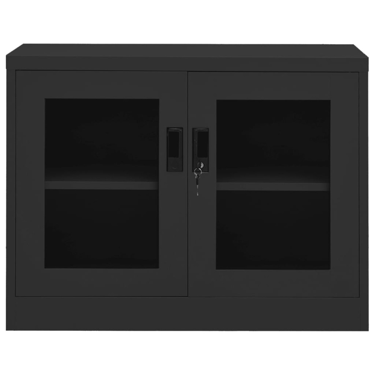 vidaXL Ντουλάπα Γραφείου 90 x 40 x 70 εκ. Ανθρακί Ατσάλινη