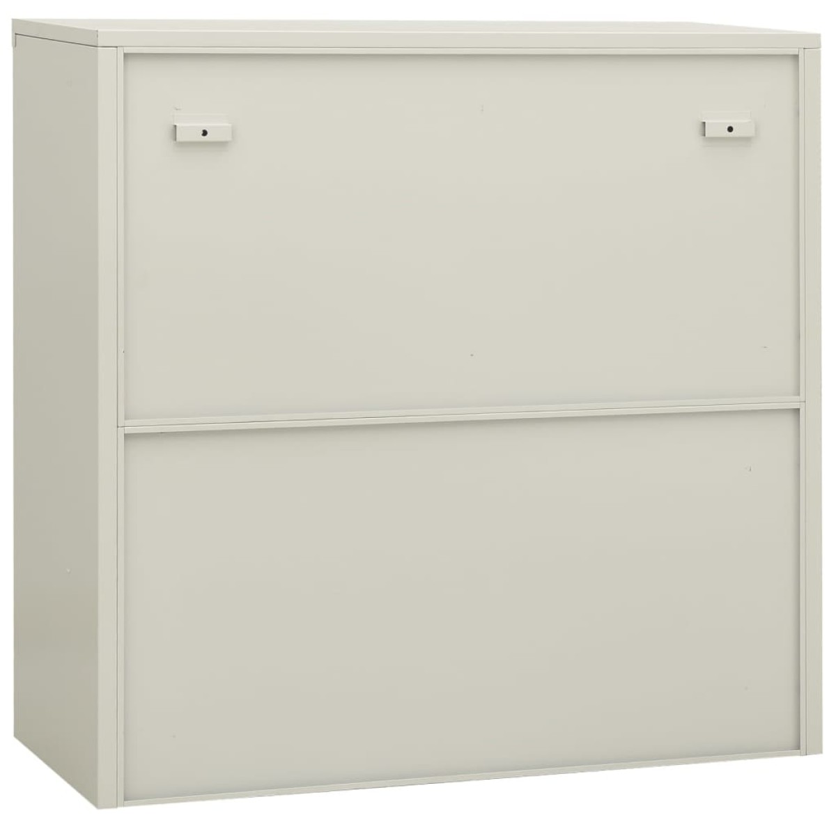 vidaXL Ντουλάπα Γραφείου 90 x 40 x 90 εκ. Ανοιχτό Γκρι Ατσάλινη