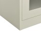 vidaXL Ντουλάπα Γραφείου 90 x 40 x 90 εκ. Ανοιχτό Γκρι Ατσάλινη