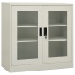 vidaXL Ντουλάπα Γραφείου 90 x 40 x 90 εκ. Ανοιχτό Γκρι Ατσάλινη
