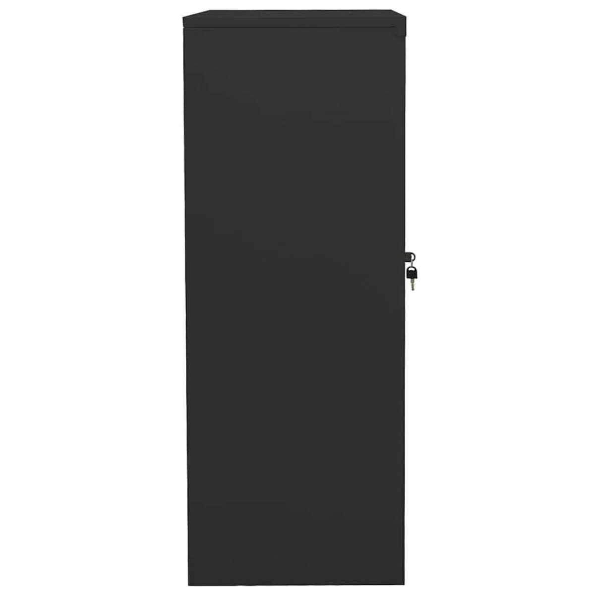 vidaXL Ντουλάπα Γραφείου 90 x 40 x 105 εκ. Ανθρακί Ατσάλινη