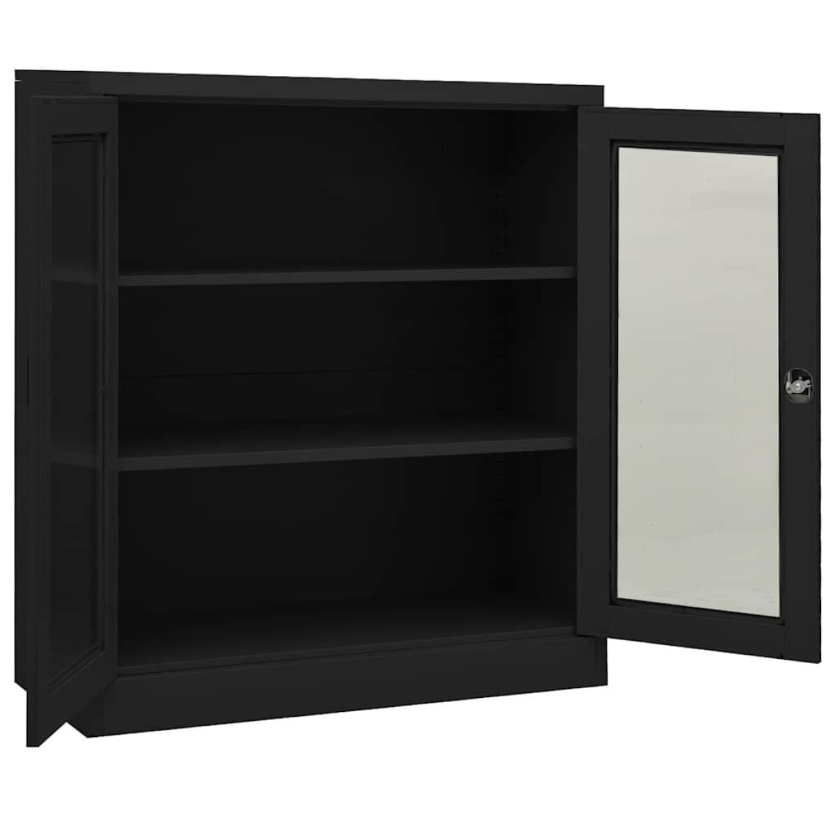 vidaXL Ντουλάπα Γραφείου 90 x 40 x 105 εκ. Ανθρακί Ατσάλινη