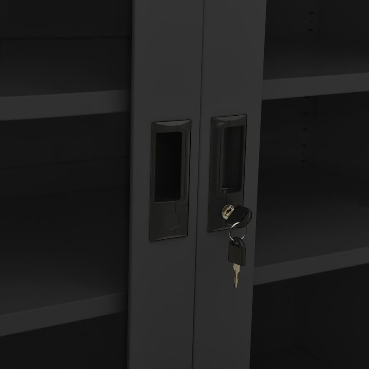 vidaXL Ντουλάπα Γραφείου 90 x 40 x 105 εκ. Ανθρακί Ατσάλινη