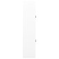 vidaXL Ντουλάπα Γραφείου 90 x 40 x 180 εκ. Λευκή Ατσάλινη