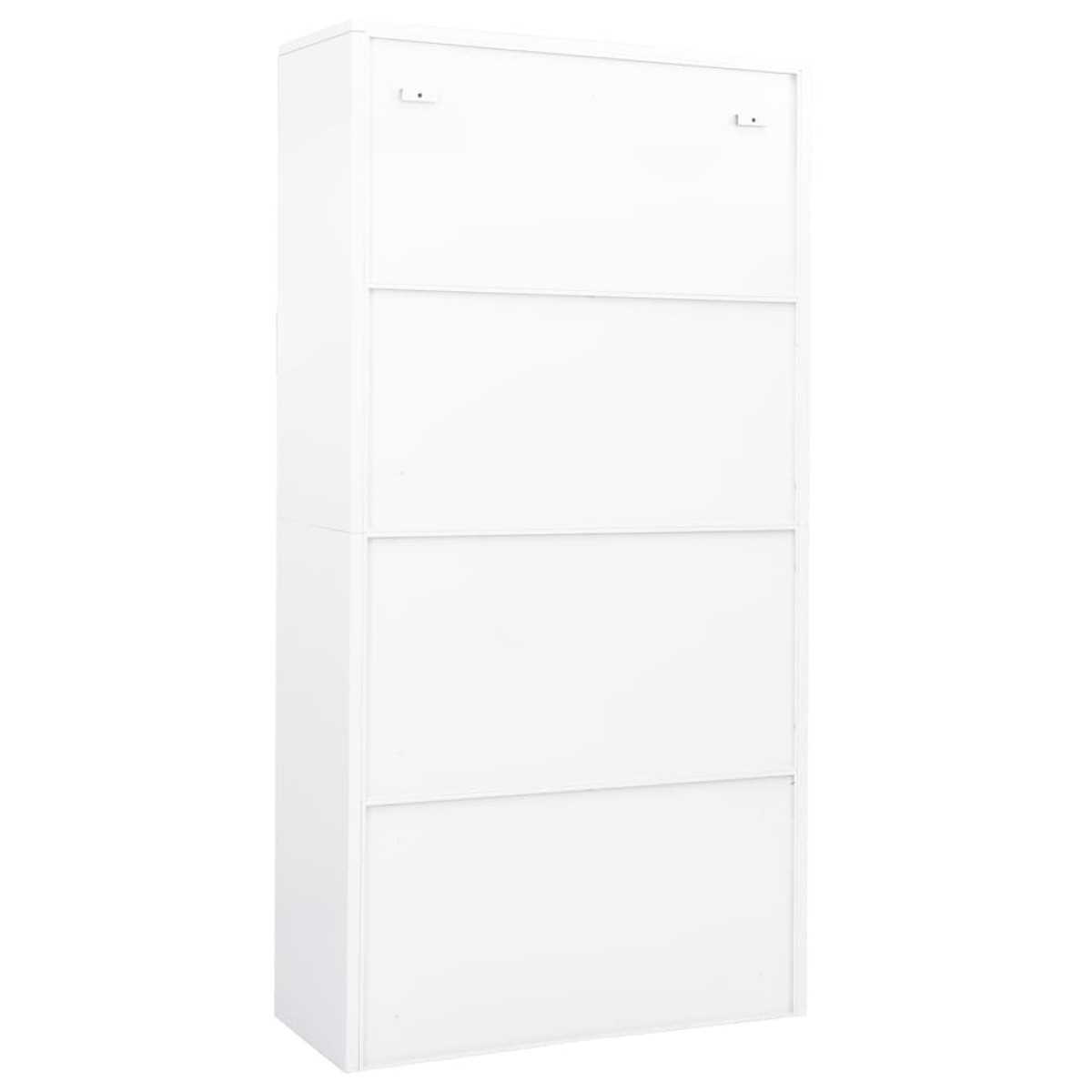 vidaXL Ντουλάπα Γραφείου 90 x 40 x 180 εκ. Λευκή Ατσάλινη