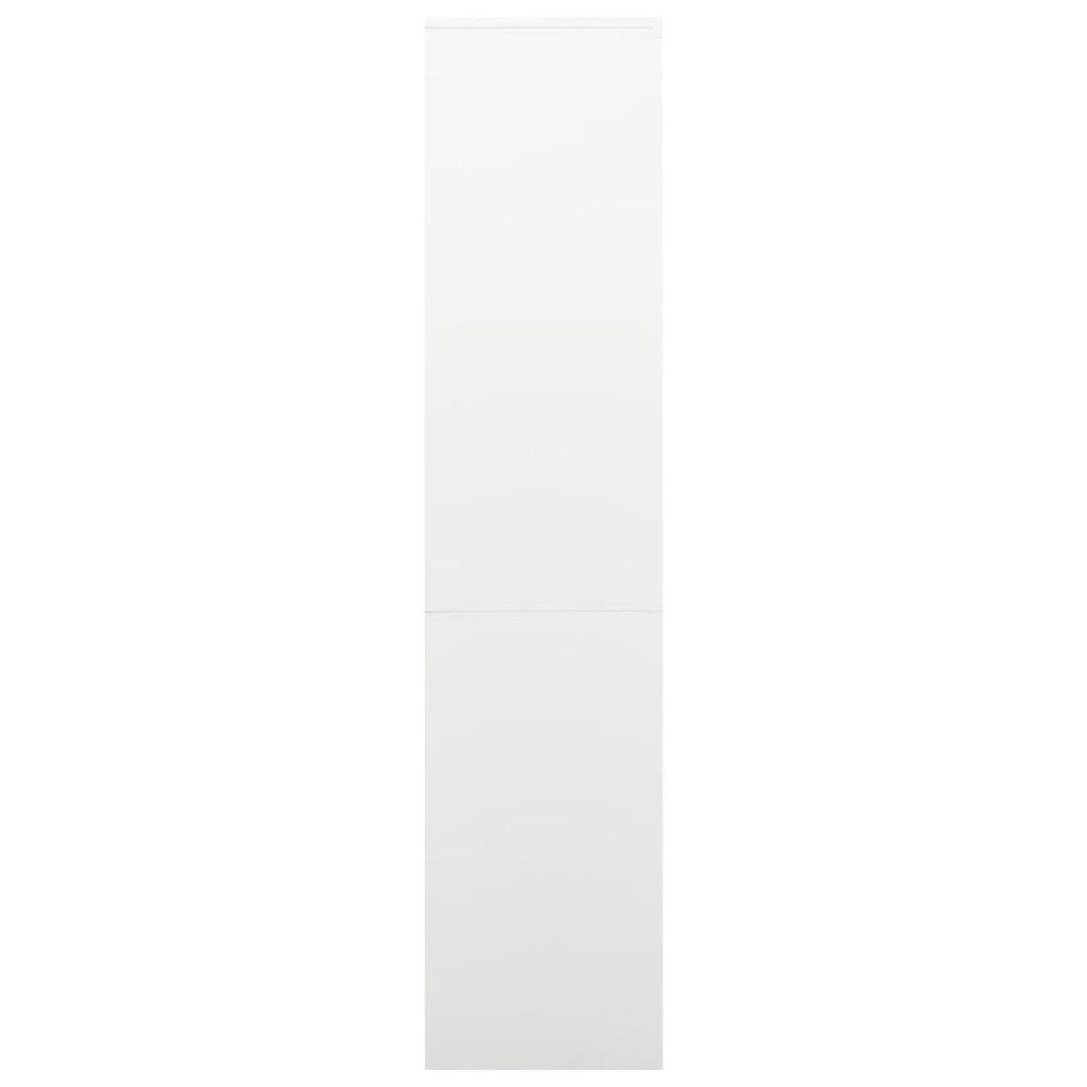 vidaXL Ντουλάπα Γραφείου 90 x 40 x 180 εκ. Λευκή Ατσάλινη