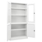vidaXL Ντουλάπα Γραφείου 90 x 40 x 180 εκ. Λευκή Ατσάλινη