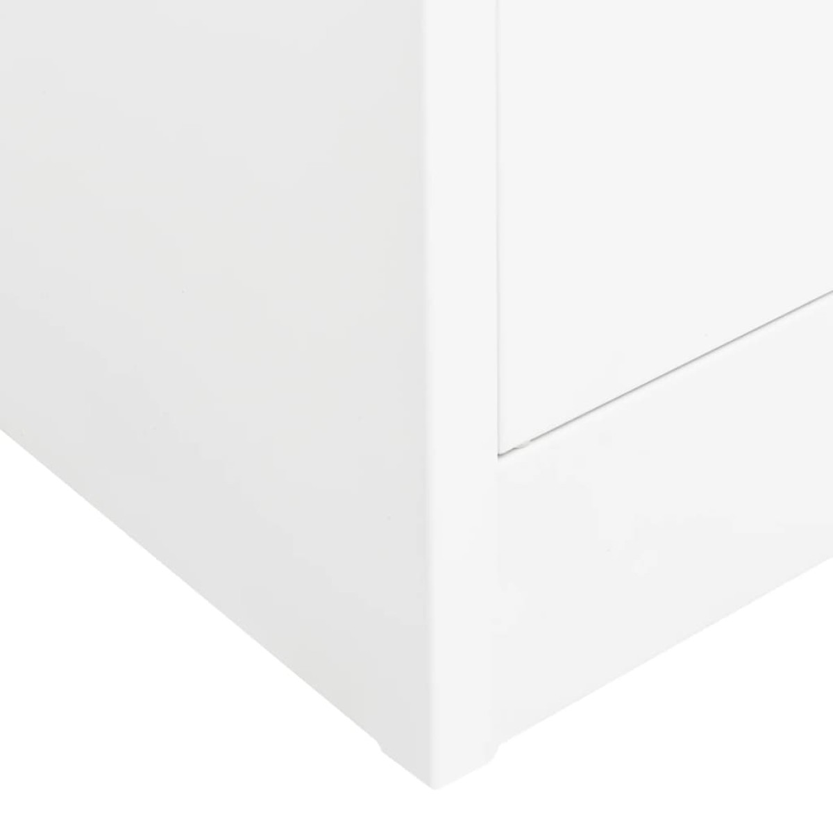 vidaXL Ντουλάπα Γραφείου 90 x 40 x 180 εκ. Λευκή Ατσάλινη