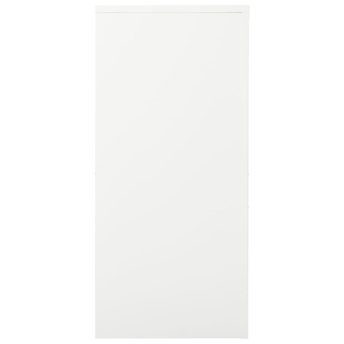 vidaXL Ντουλάπι με Συρόμενη Πόρτα Λευκό 90 x 40 x 90 εκ. Ατσάλινο