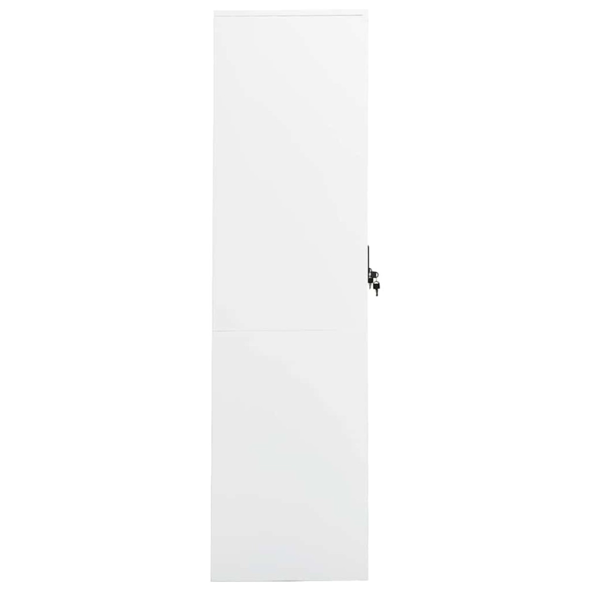 vidaXL Ντουλάπα Λευκή 80 x 50 x 180 εκ. από Χάλυβα