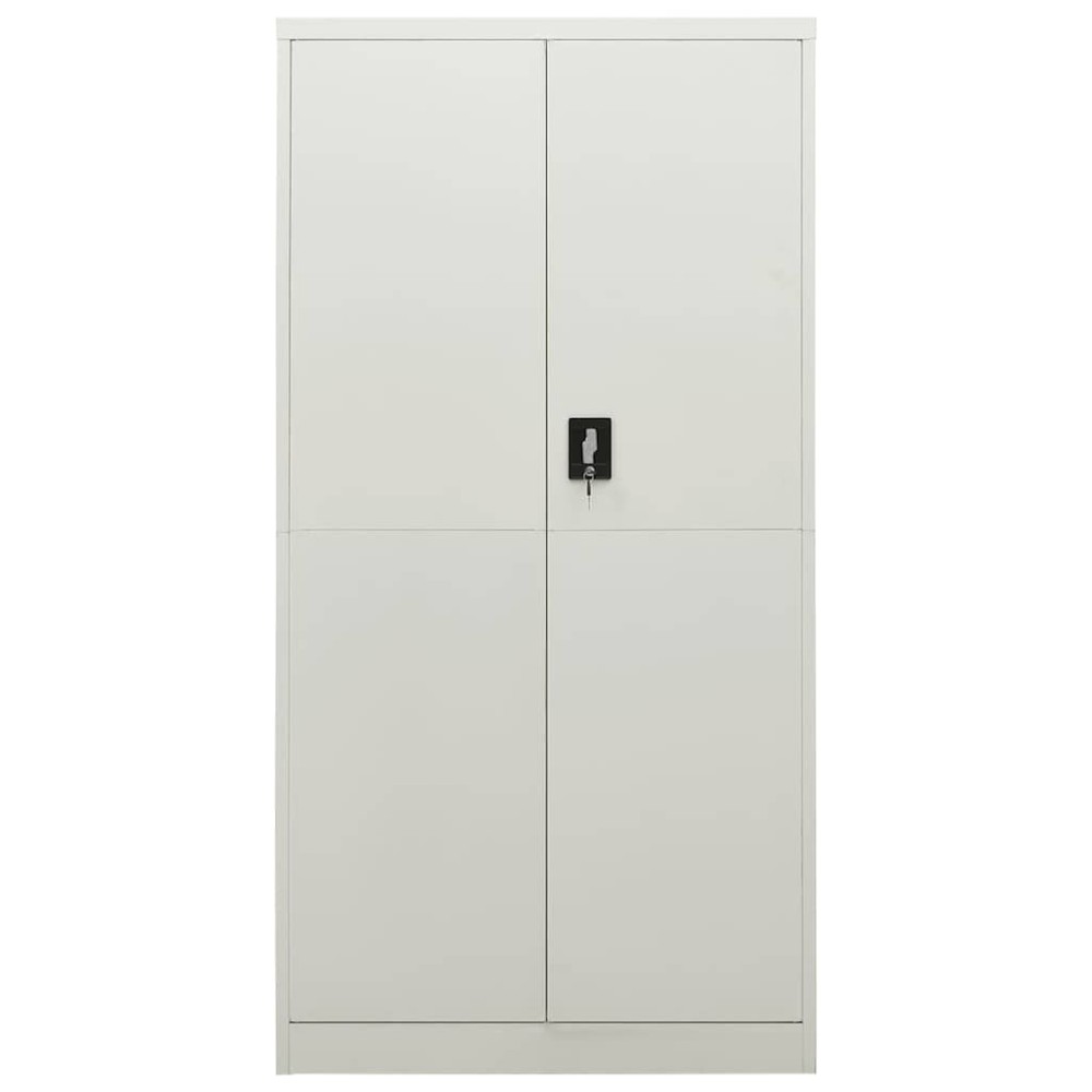 vidaXL Φοριαμός Ανοιχτό Γκρι 90 x 40 x 180 εκ. Ατσάλινος