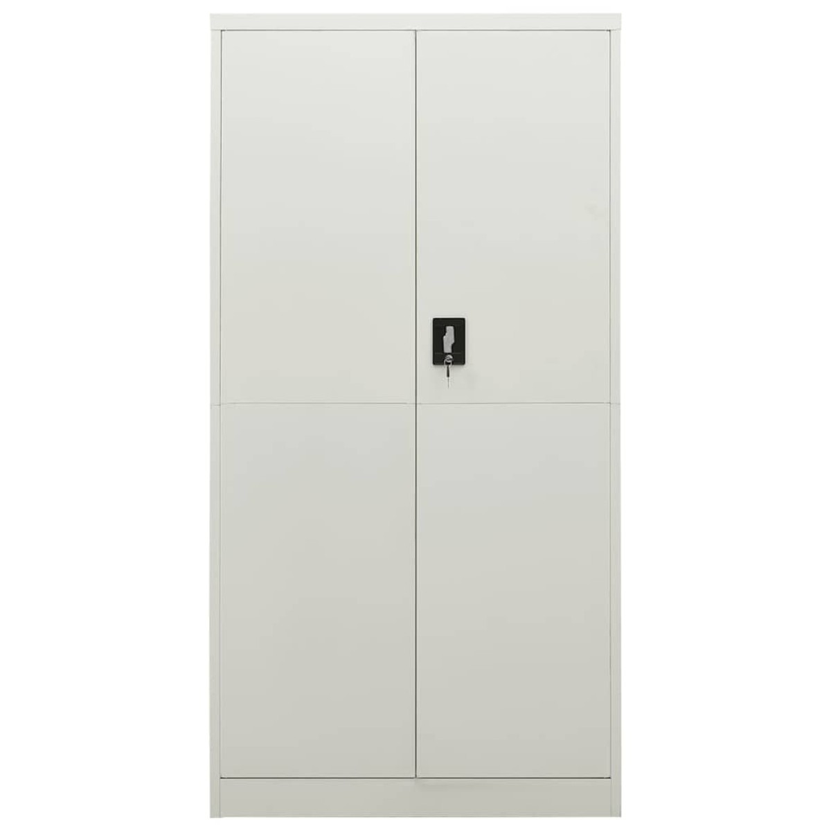 vidaXL Φοριαμός Ανοιχτό Γκρι 90 x 40 x 180 εκ. Ατσάλινος