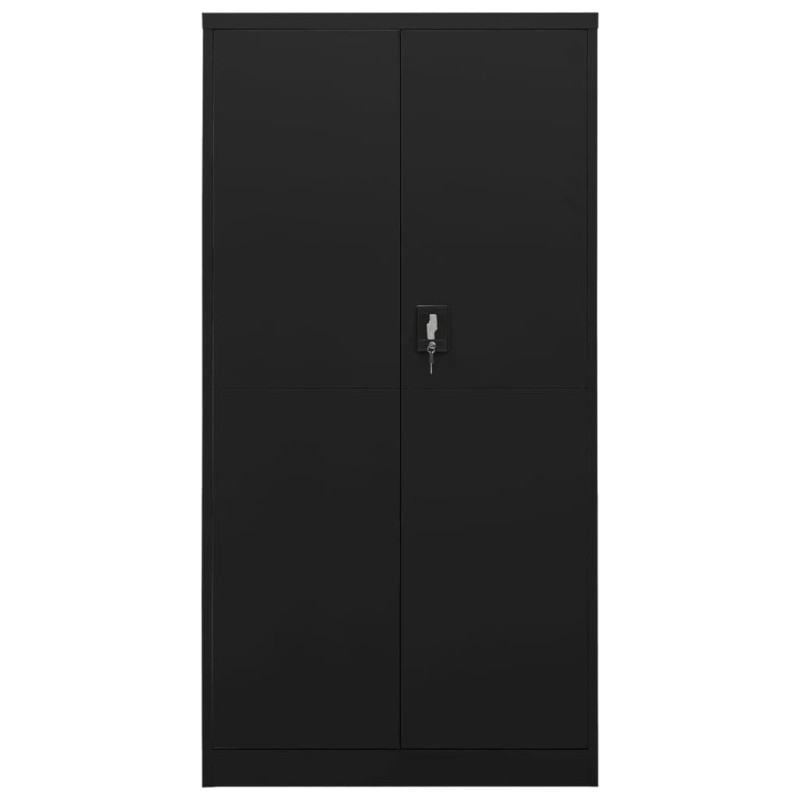 vidaXL Φοριαμός Μαύρος 90 x 40 x 180 εκ. Ατσάλινος