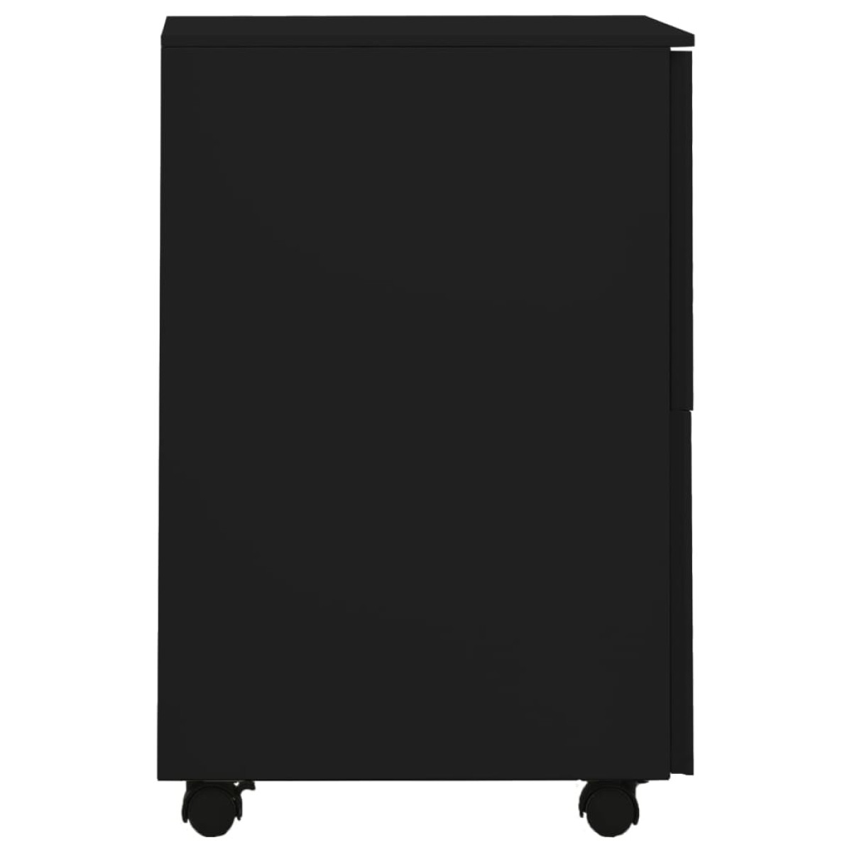 vidaXL Αρχειοθήκη Φορητή Μαύρη 39 x 45 x 67 εκ. Ατσάλινη