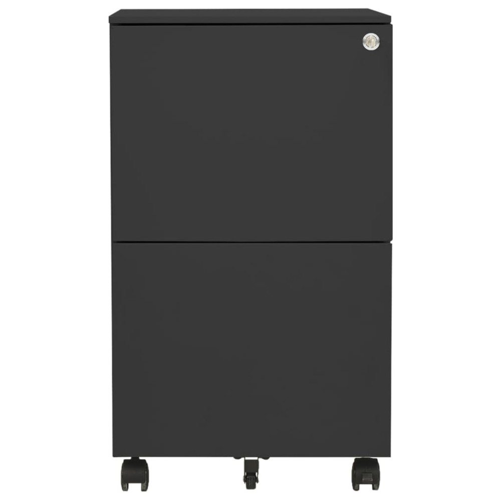 vidaXL Αρχειοθήκη Φορητή Ανθρακί 39 x 45 x 67 εκ. Ατσάλινη