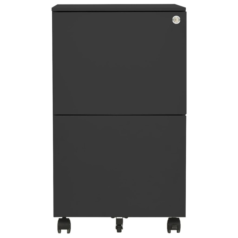 vidaXL Αρχειοθήκη Φορητή Ανθρακί 39 x 45 x 67 εκ. Ατσάλινη