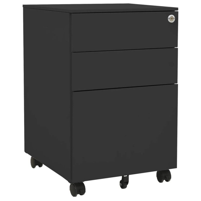 vidaXL Αρχειοθήκη Φορητή Ανθρακί 39 x 45 x 60 εκ. Ατσάλινη