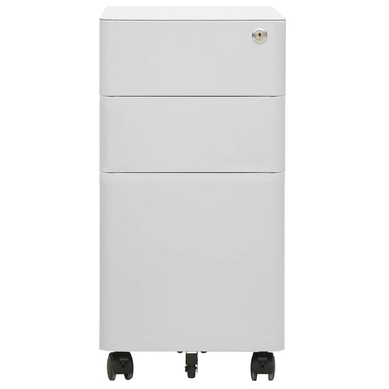 vidaXL Αρχειοθήκη Φορητή Ανοιχτή Γκρι 30 x 45 x 59 εκ. Ατσάλινη