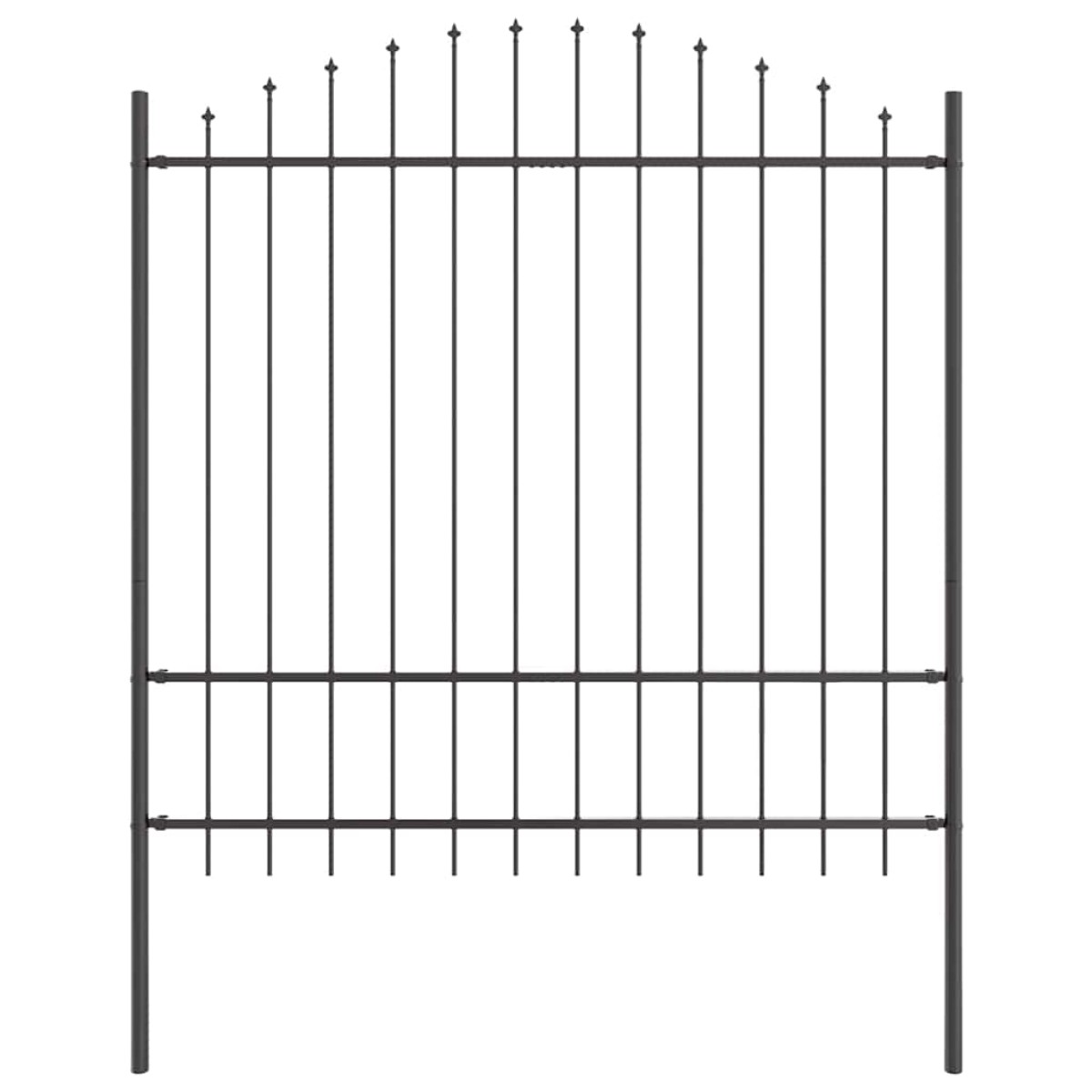 vidaXL Φράχτης Κήπου WOERDEN 2 τμχ. 170 x 215 cm Γκρι