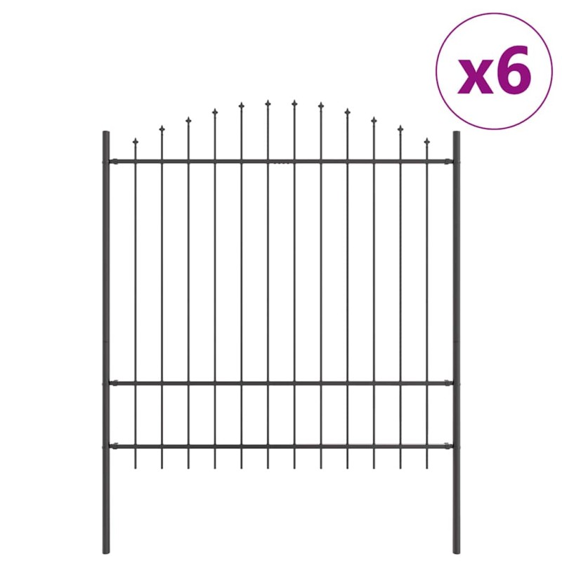 vidaXL Φράχτης Κήπου WOERDEN 6 τμχ. 170 x 215 cm Γκρι