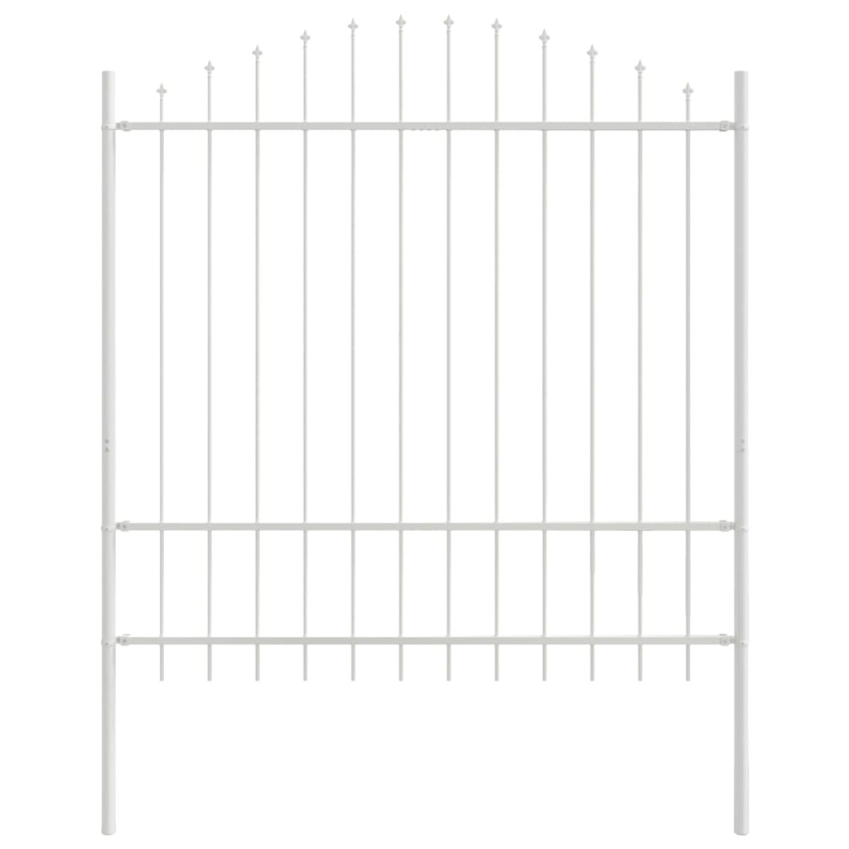 vidaXL Φράχτης Κήπου WOERDEN 2 τμχ. 170 x 215 cm Λευκό
