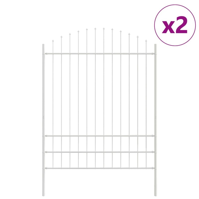 vidaXL Φράχτης Κήπου WOERDEN 2 τμχ. 170 x 225 cm Λευκό