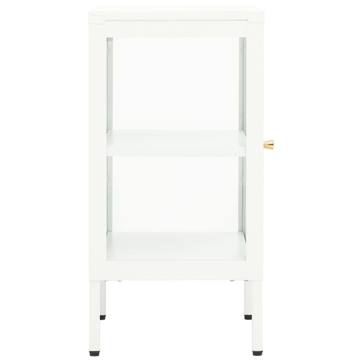 vidaXL Μπουφές 38 x 35 x 70 εκ. Μέταλλο και Γυαλί