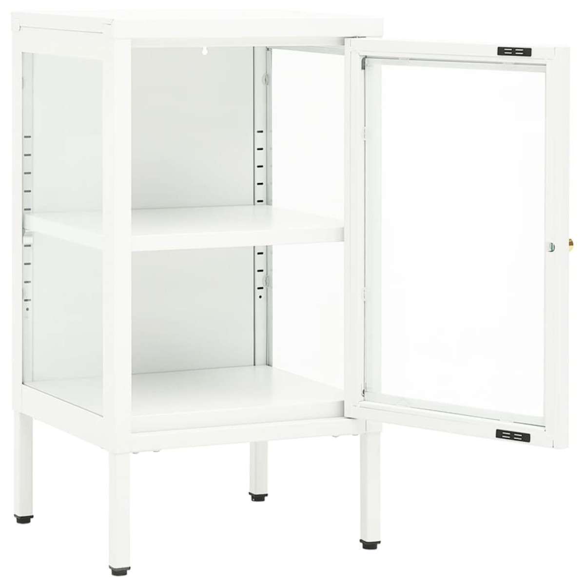 vidaXL Μπουφές 38 x 35 x 70 εκ. Μέταλλο και Γυαλί