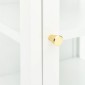 vidaXL Μπουφές 38 x 35 x 70 εκ. Μέταλλο και Γυαλί