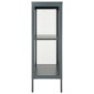 vidaXL Μπουφές Ανθρακί 75 x 35 x 105 εκ. από Ατσάλι και Γυαλί