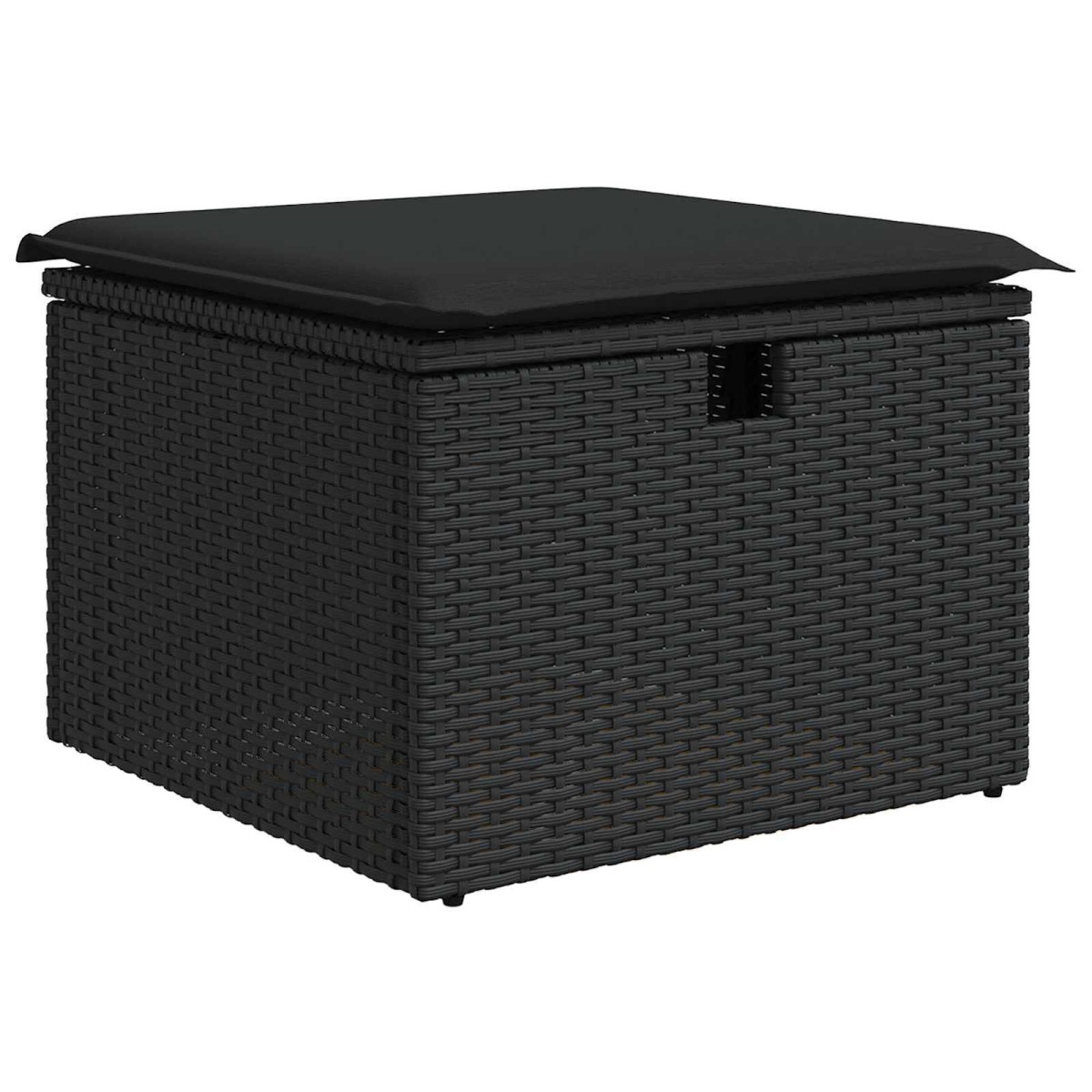 vidaXL Σετ Καναπέ Κήπου με μαξιλάρι 7 pcs Μαύρο Πολυ ράταν