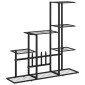 vidaXL Ανθοστήλη Μαύρη 94,5 x 25 x 88 εκ. Μεταλλική