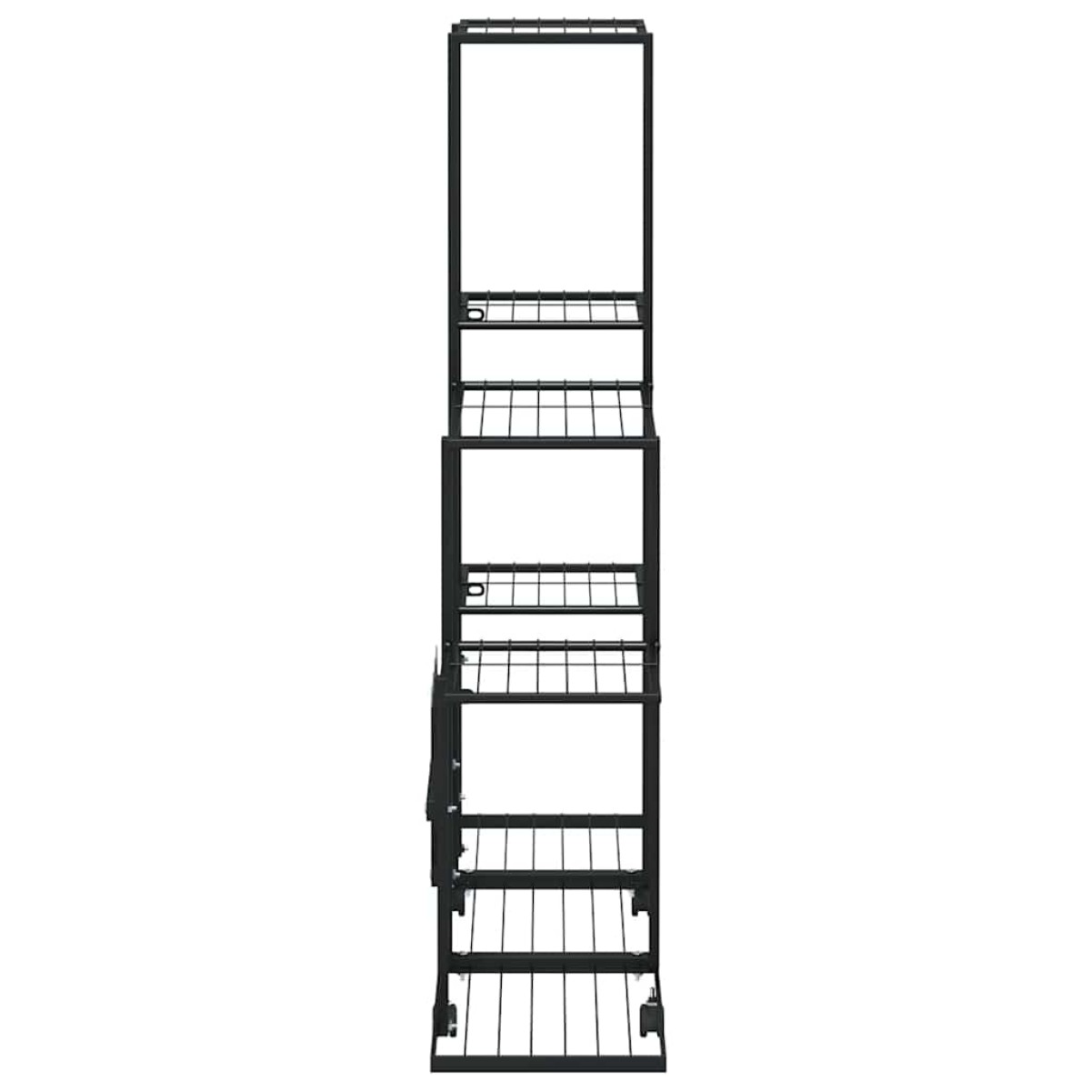 vidaXL Ανθοστήλη με Ρόδες Μαύρη 94,5 x 25 x 92,5 εκ. Μεταλλική