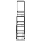vidaXL Ανθοστήλη με Ρόδες Μαύρη 94,5 x 25 x 92,5 εκ. Μεταλλική