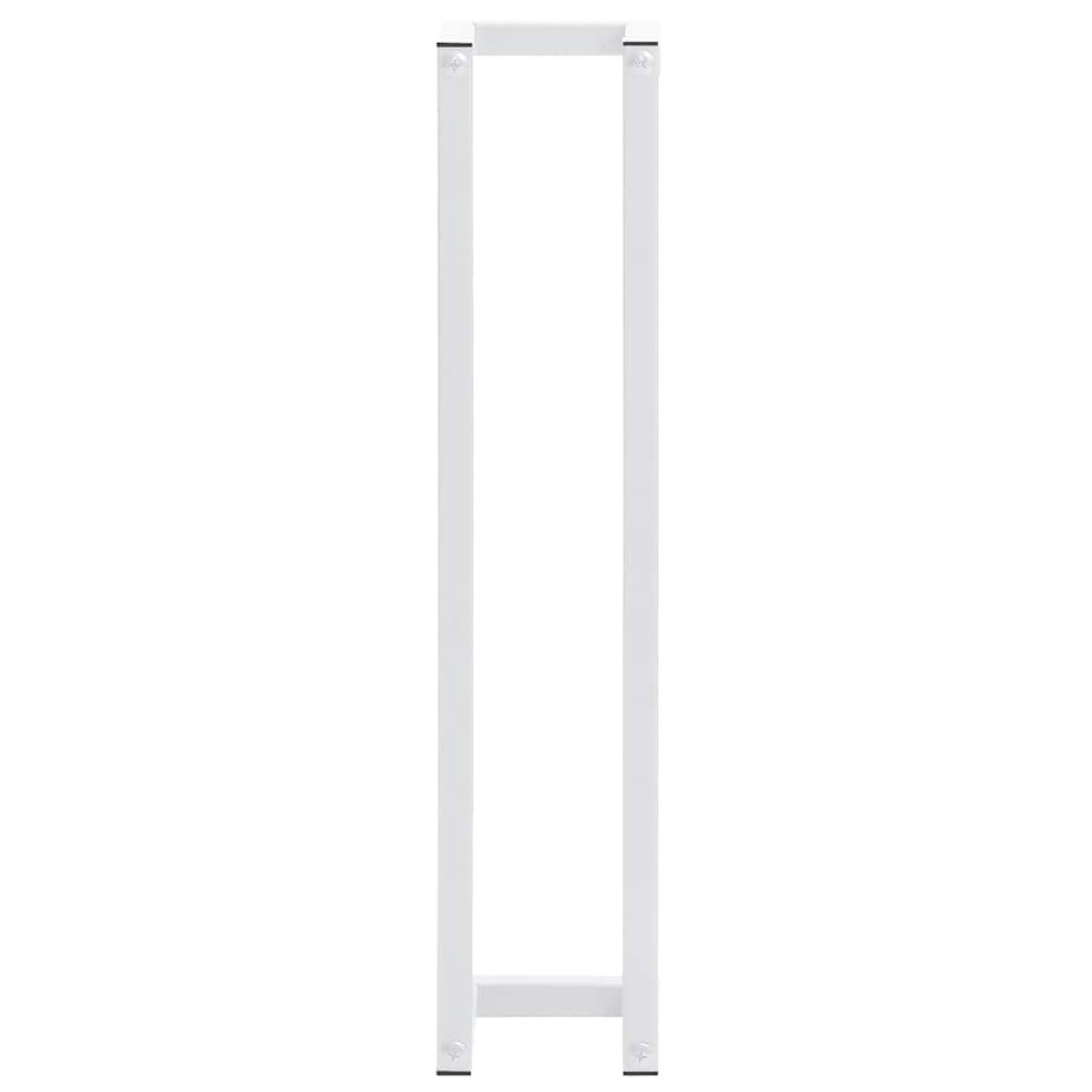 vidaXL Βάση για Πετσέτες Επιτοίχια Λευκή 12,5 x 12,5 x 60 εκ. Ατσάλινη