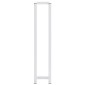 vidaXL Βάση για Πετσέτες Επιτοίχια Λευκή 12,5 x 12,5 x 60 εκ. Ατσάλινη