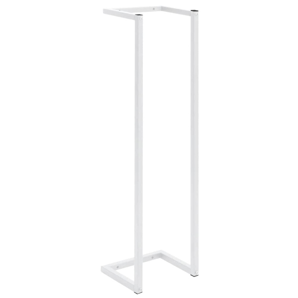 vidaXL Βάση για Πετσέτες Επιτοίχια Λευκή 25 x 20 x 95 εκ. Ατσάλινη