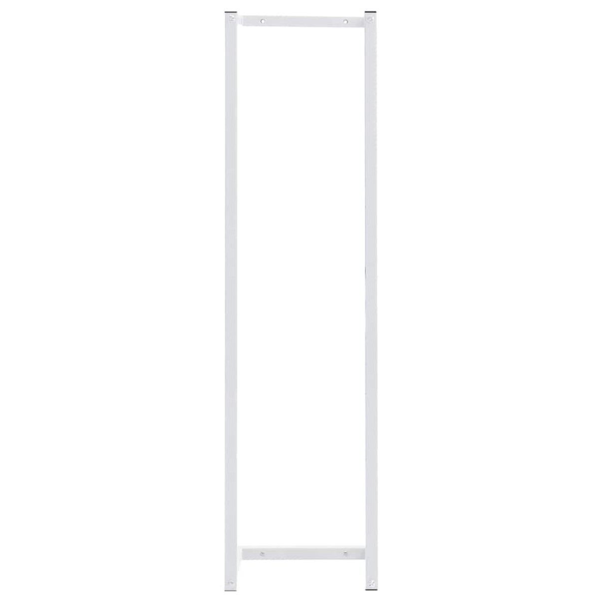 vidaXL Βάση για Πετσέτες Επιτοίχια Λευκή 25 x 20 x 95 εκ. Ατσάλινη