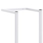 vidaXL Βάση για Πετσέτες Επιτοίχια Λευκή 25 x 20 x 95 εκ. Ατσάλινη