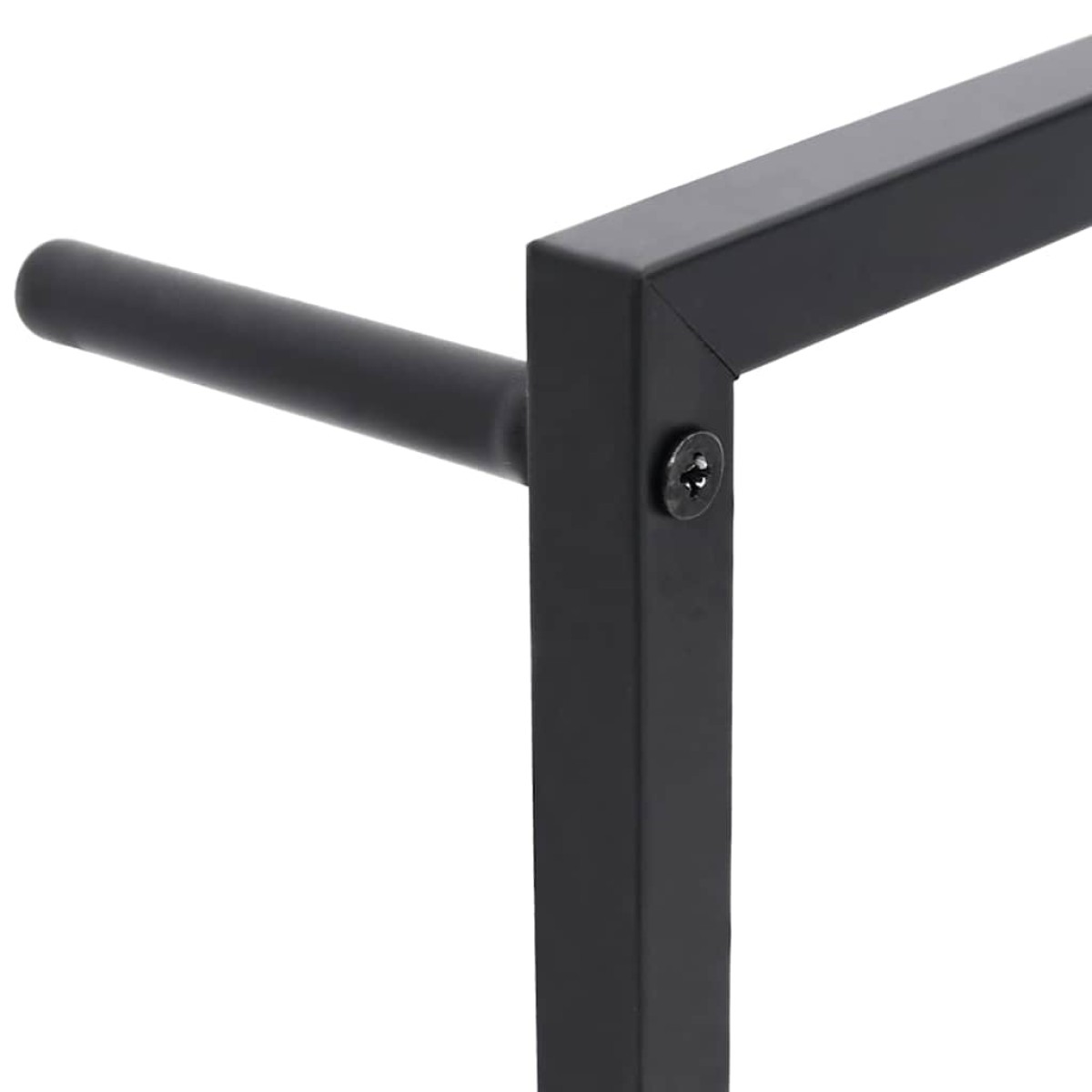vidaXL Βάση για Πετσέτες Επιτοίχια Μαύρη 60 x 10 x 116 εκ. Ατσάλινη