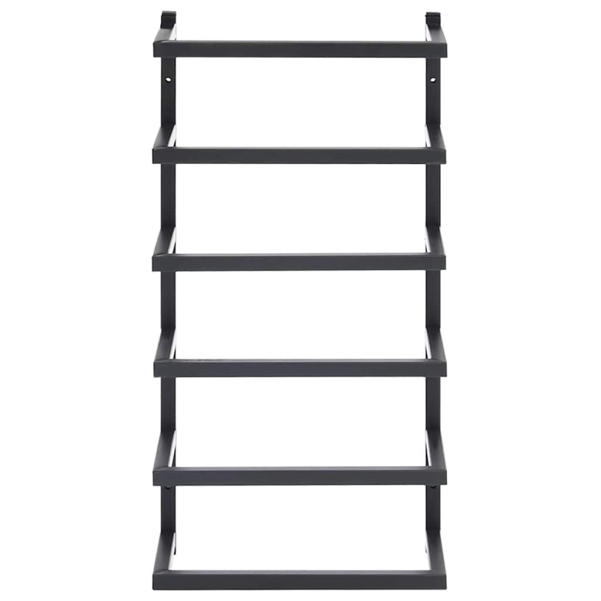 vidaXL Βάση για Πετσέτες Επιτοίχια Μαύρη 24 x 12 x 48 εκ. Ατσάλινη