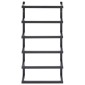 vidaXL Βάση για Πετσέτες Επιτοίχια Μαύρη 24 x 12 x 48 εκ. Ατσάλινη