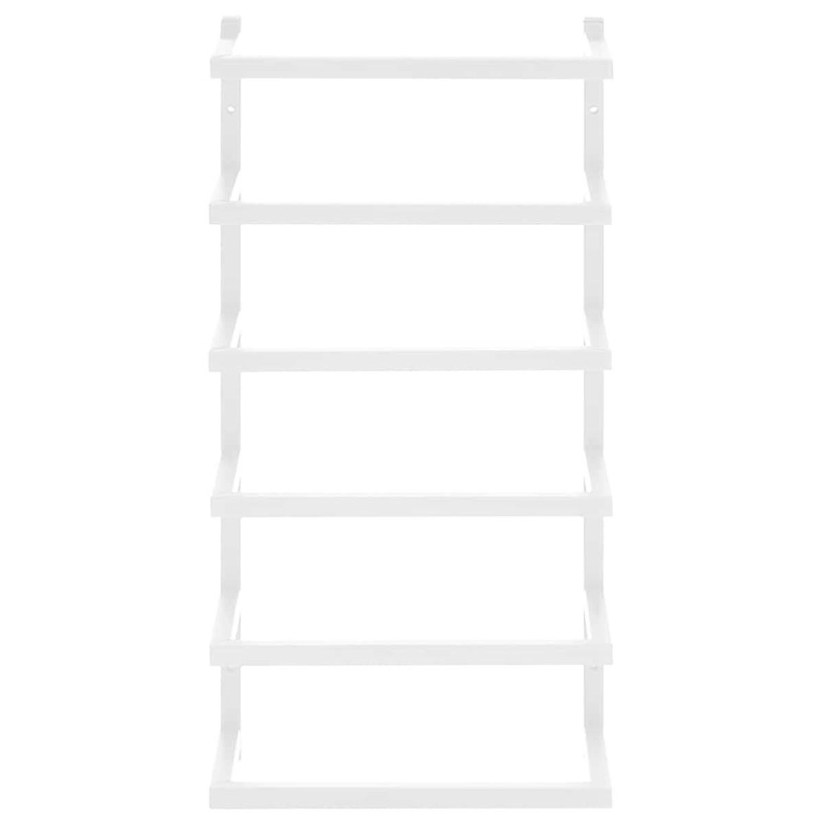 vidaXL Βάση για Πετσέτες Επιτοίχια Λευκή 24 x 12 x 48 εκ. Ατσάλινη