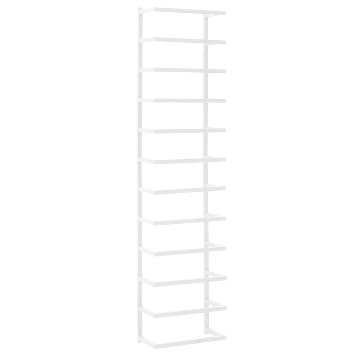 vidaXL Βάση για Πετσέτες Επιτοίχια Λευκή 24 x 12 x 96 εκ. Ατσάλινη