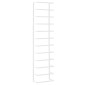 vidaXL Βάση για Πετσέτες Επιτοίχια Λευκή 24 x 12 x 96 εκ. Ατσάλινη